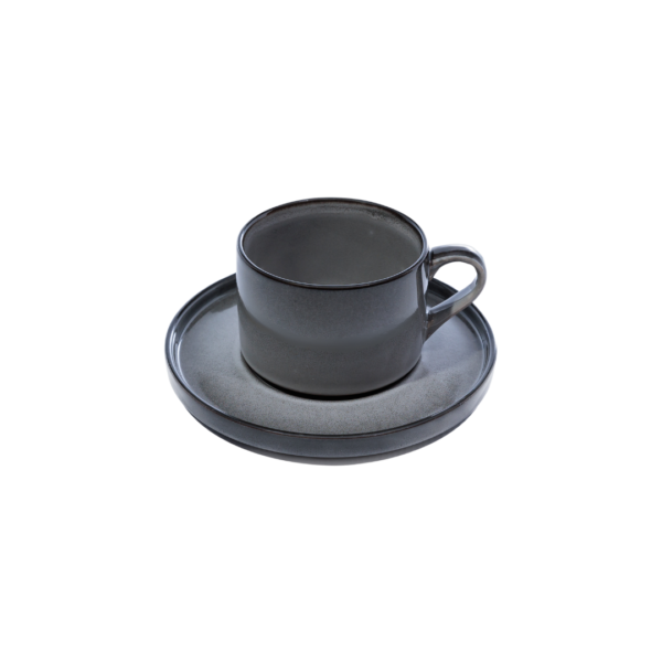 OMADA - Stonehues Grey Cup & Saucer