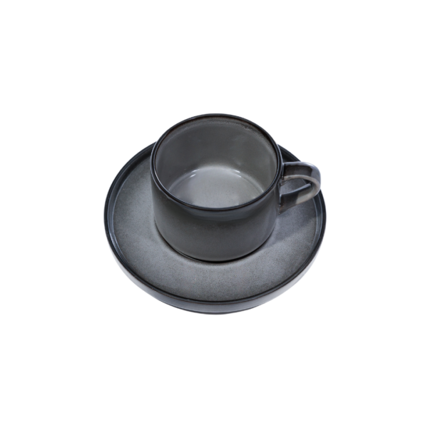 OMADA - Stonehues Grey Cup & Saucer