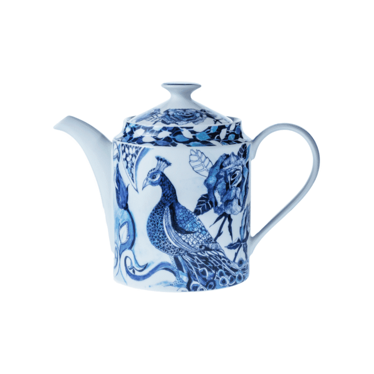 JENNA CLIFFORD - Peacock Sapphire Garden Teapot