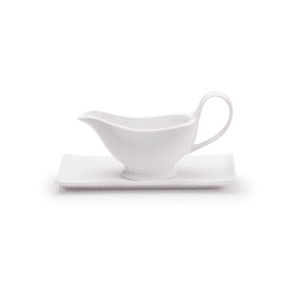 JAN - Maison Blanche Gravy Boat with Saucer
