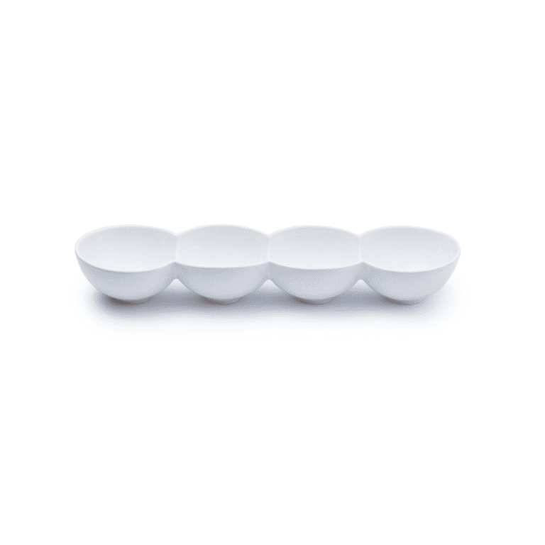 JAN - Maison Blanche 4-Division Round Bowl