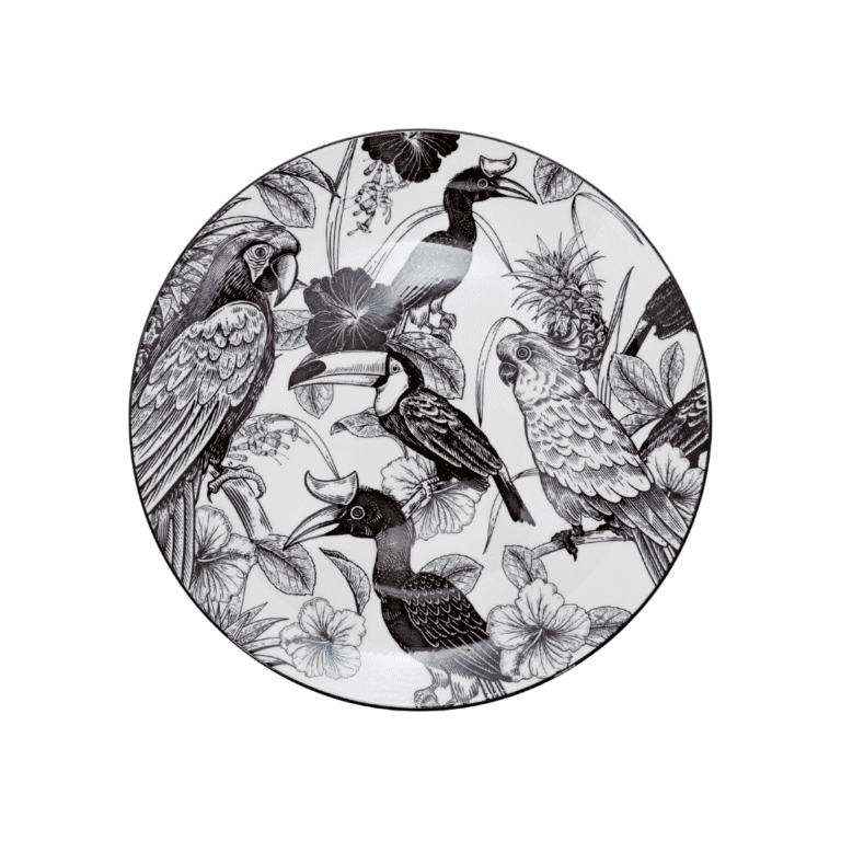 GALATEO - Pad Print 26.6cm Birds Dinner Plate