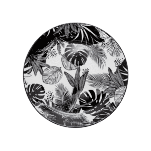 GALATEO - Pad Print 26.6cm Leaves Dinner Plate