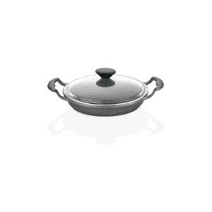 JAN - Premium Cast Aluminium Egg Pan with Glass Lid 18cm