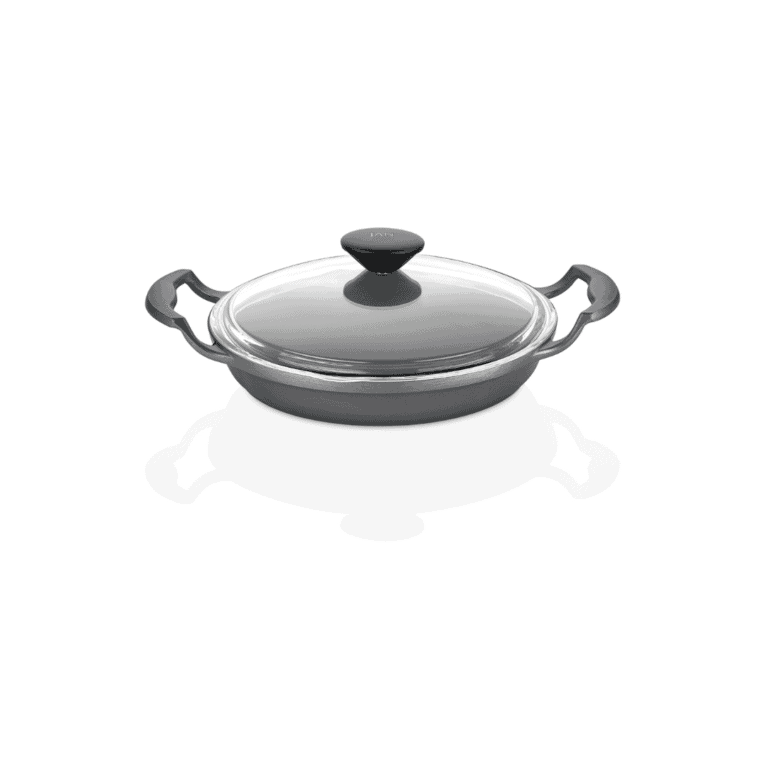 JAN - Premium Cast Aluminium Egg Pan with Glass Lid 20cm