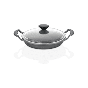 JAN - Premium Cast Aluminium Egg Pan with Glass Lid 22cm