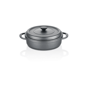 JAN - Premium Cast Aluminium Low Pot with Cast Lid 26cm