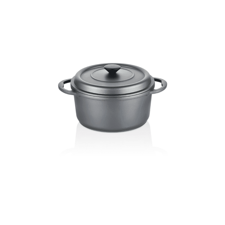JAN - Premium Cast Aluminium Deep Pot with Cast Lid 24cm
