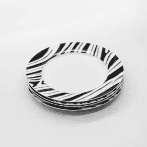 David Hadaway Zebra Dinner Plate Set of 4