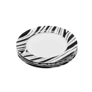 David Hadaway Zebra Dinner Plate Set of 4