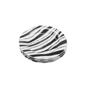David Hadaway Zebra Side Plate Set of 4