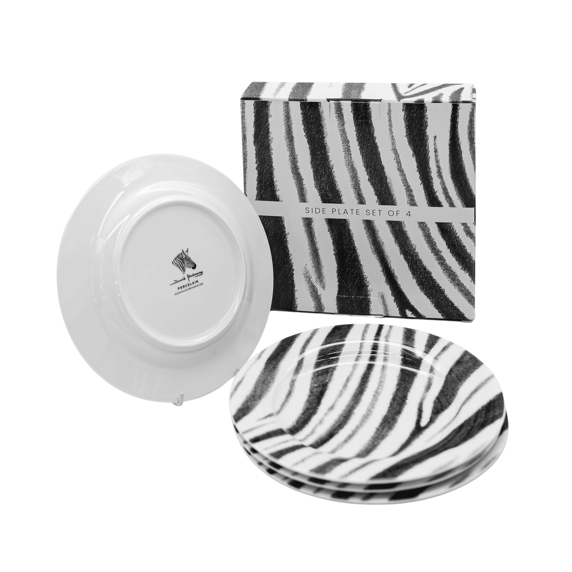 David Hadaway Zebra Side Plate Set of 4 - Image 2