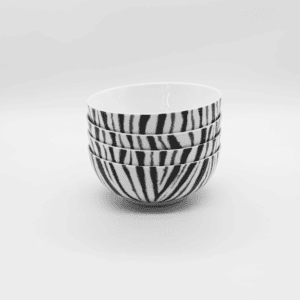 David Hadaway Zebra Cereal Bowl Set of 4
