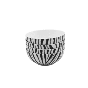 David Hadaway Zebra Cereal Bowl Set of 4