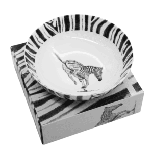 David Hadaway Zebra Salad Bowl