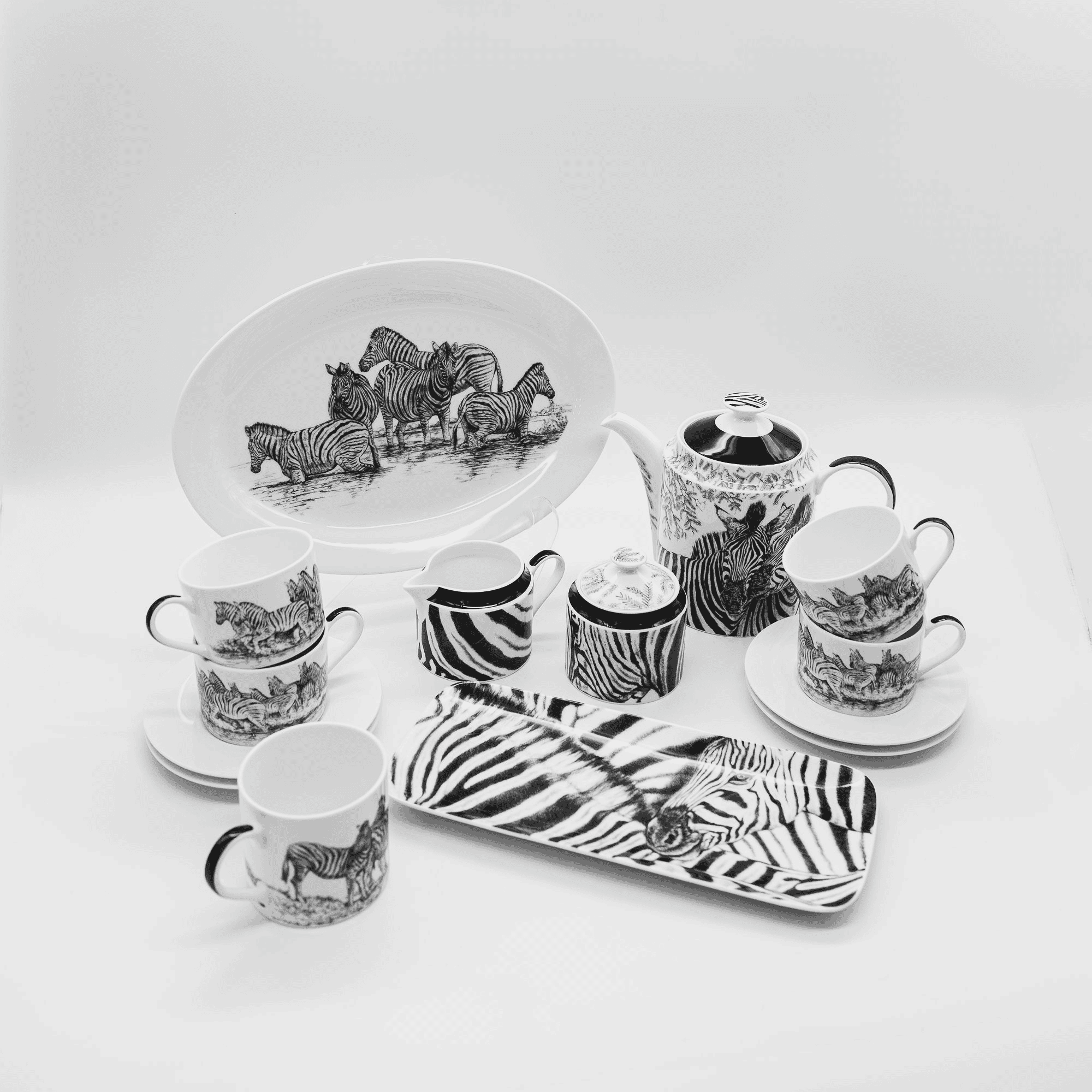 David Hadaway Zebra Oval Plate - Image 4