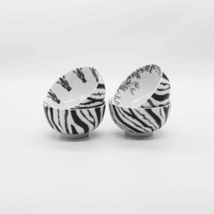 David Hadaway Zebra Nibble Bowl Set of 4