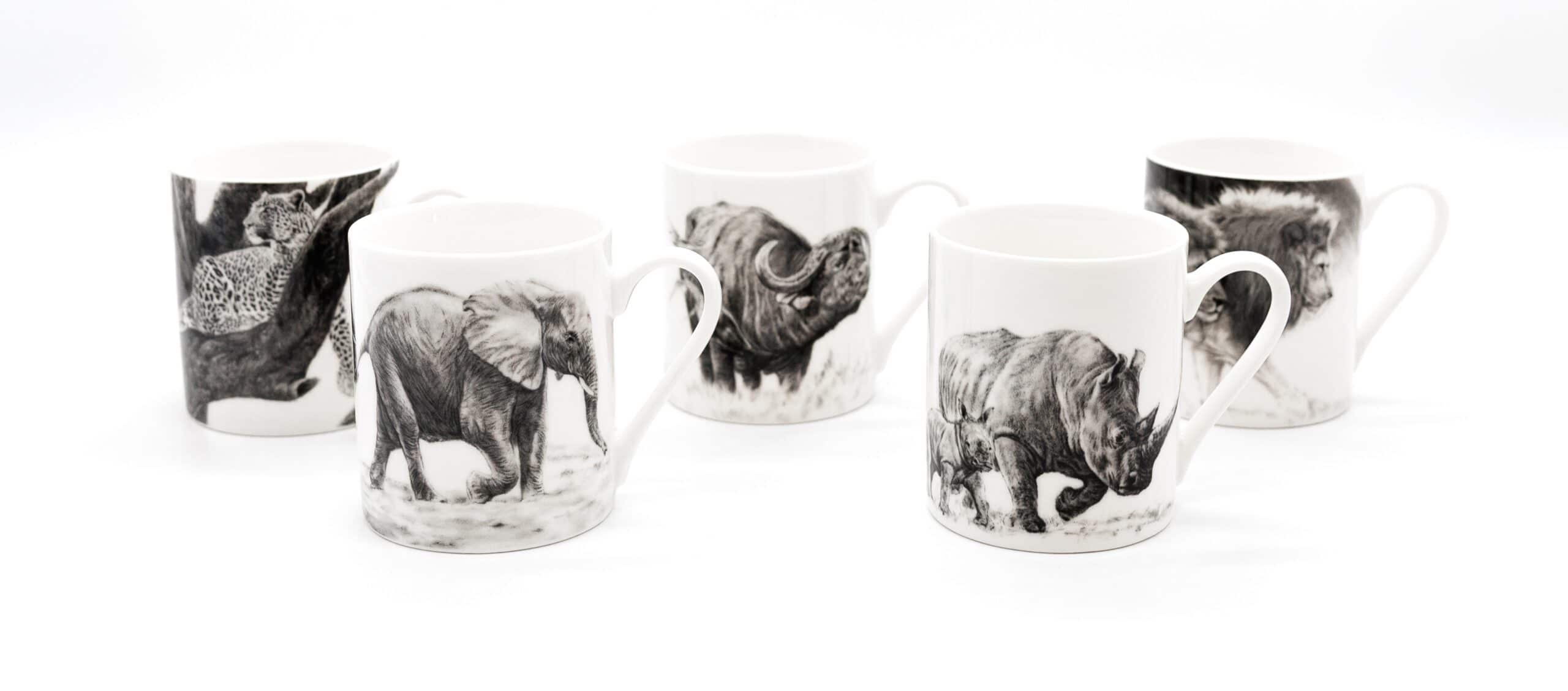 David Hadaway - Big Five Buffalo Mug - Image 5