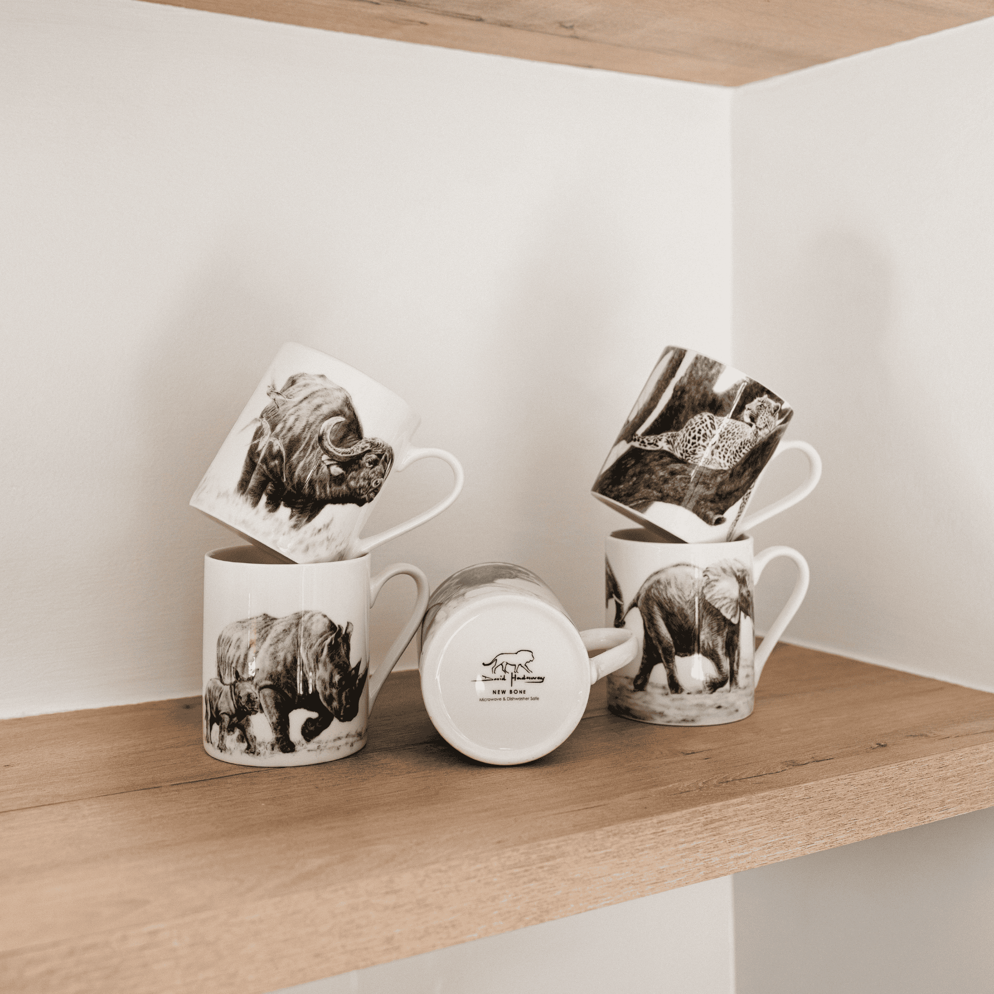 David Hadaway - Big Five Leopard Mug - Image 6