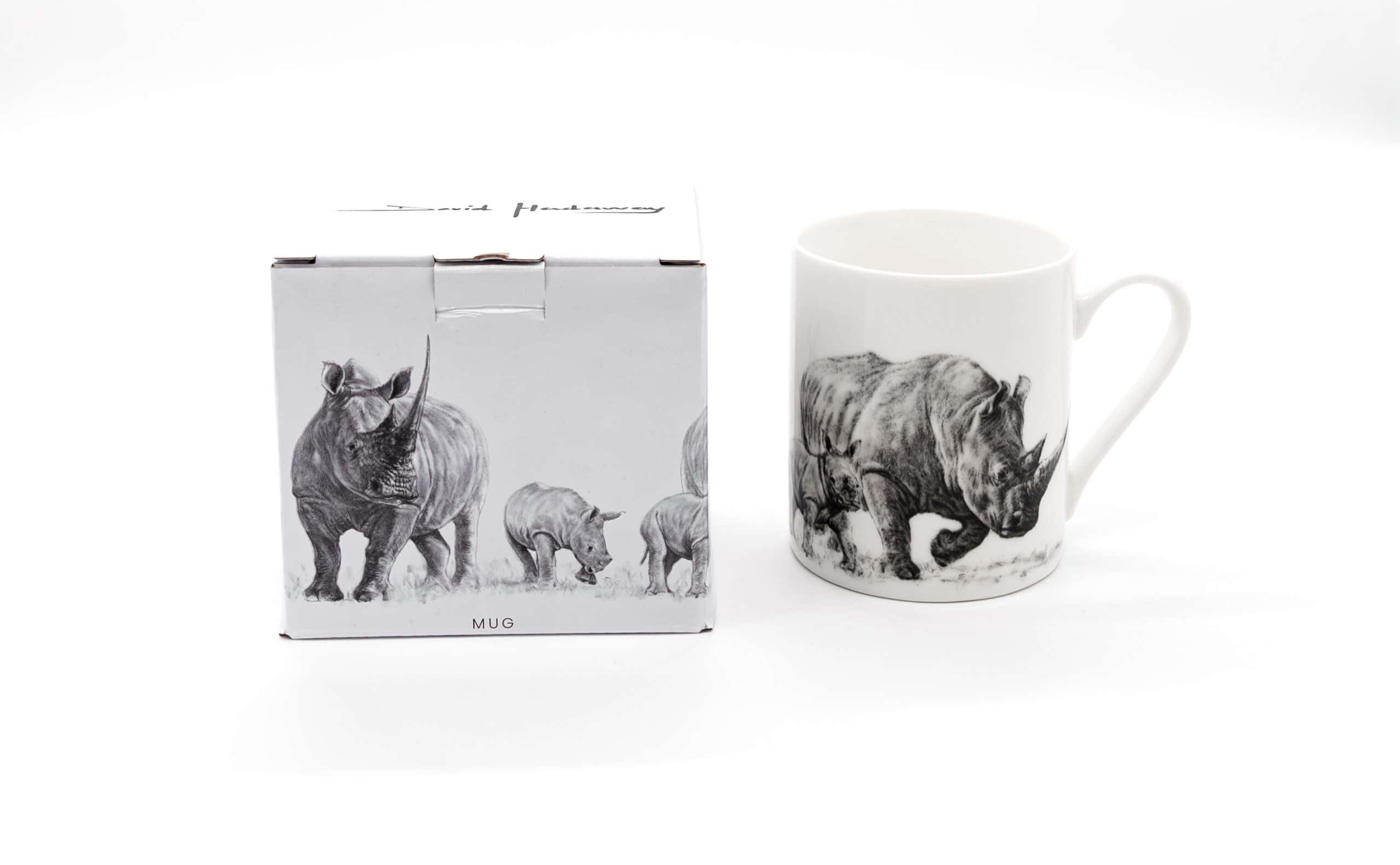 David Hadaway - Big Five Rhino Mug - Image 4