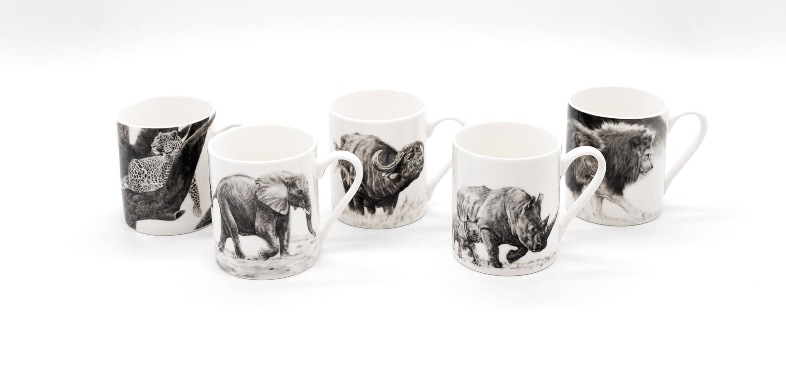 David Hadaway - Big Five Rhino Mug - Image 6
