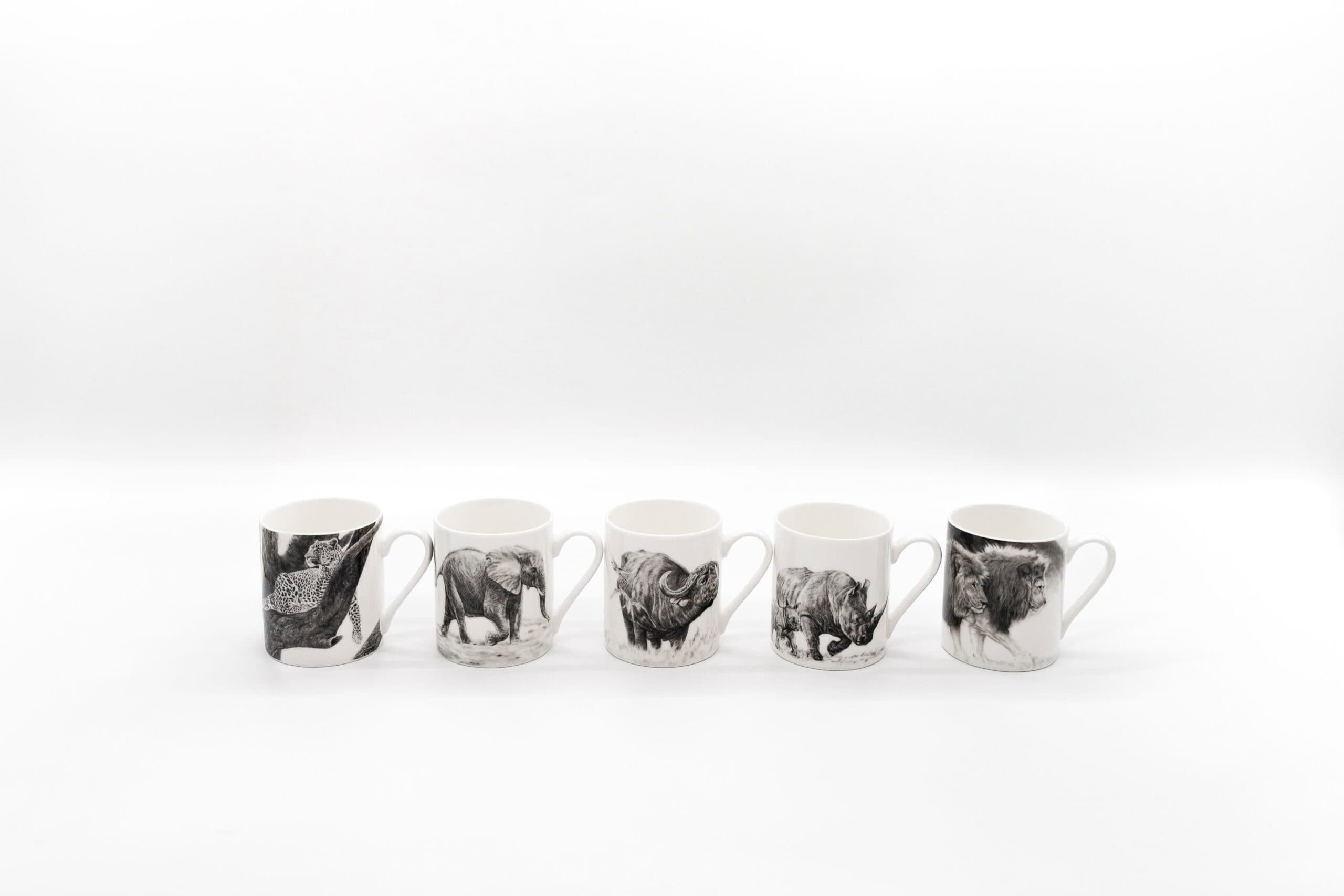 David Hadaway - Big Five Leopard Mug - Image 6
