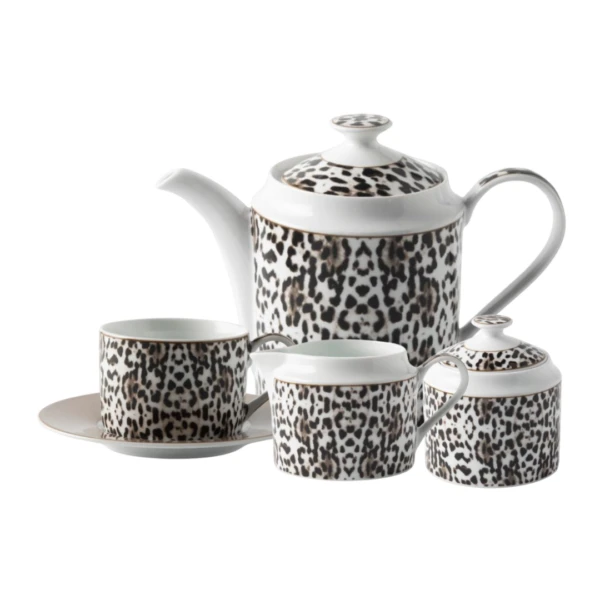 JENNA CLIFFORD - Leopard Tea Set of 4